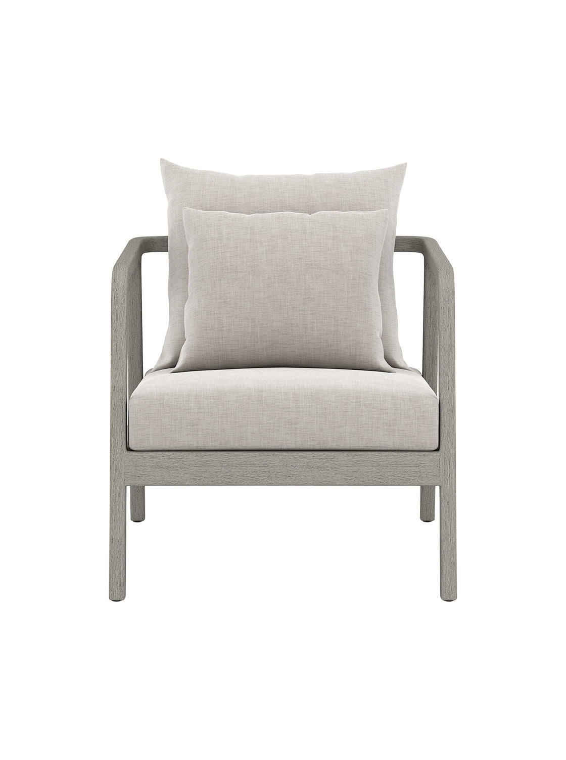 Halle Outdoor Chair - Upholstered, Teak Wood