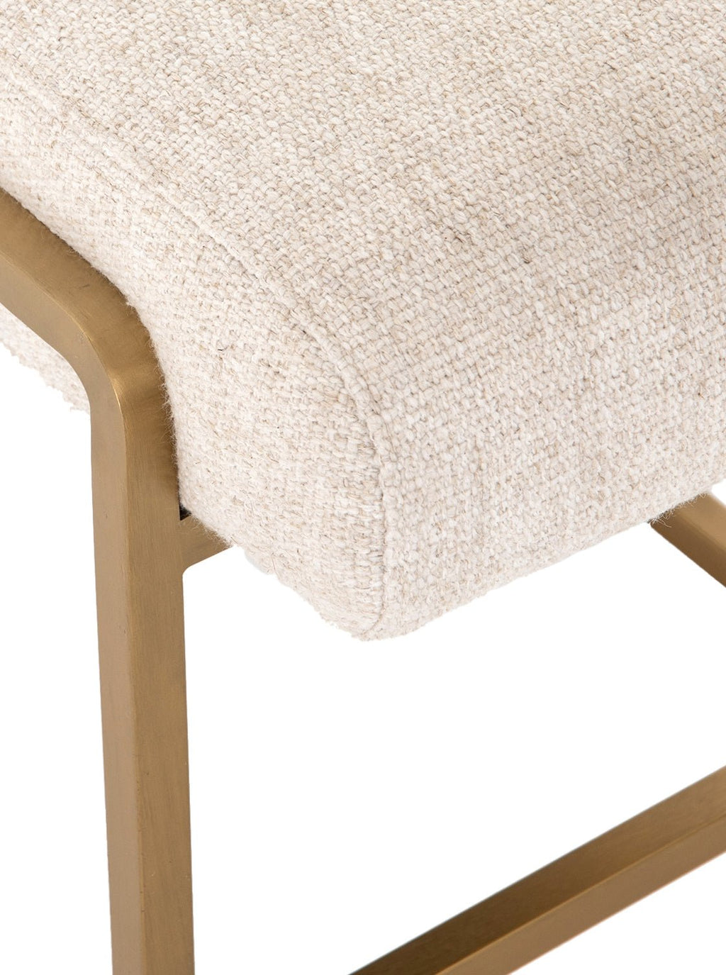 Hallie Bench - Upholstered, Metal Base