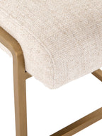 Hallie Bench - Upholstered, Metal Base