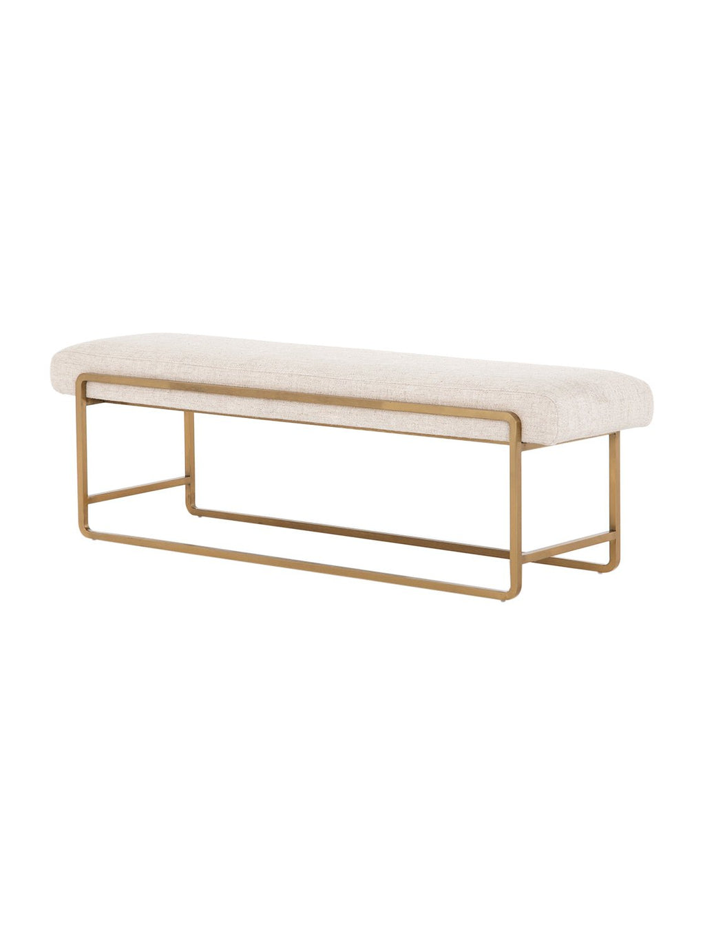 Hallie Bench - Upholstered, Metal Base