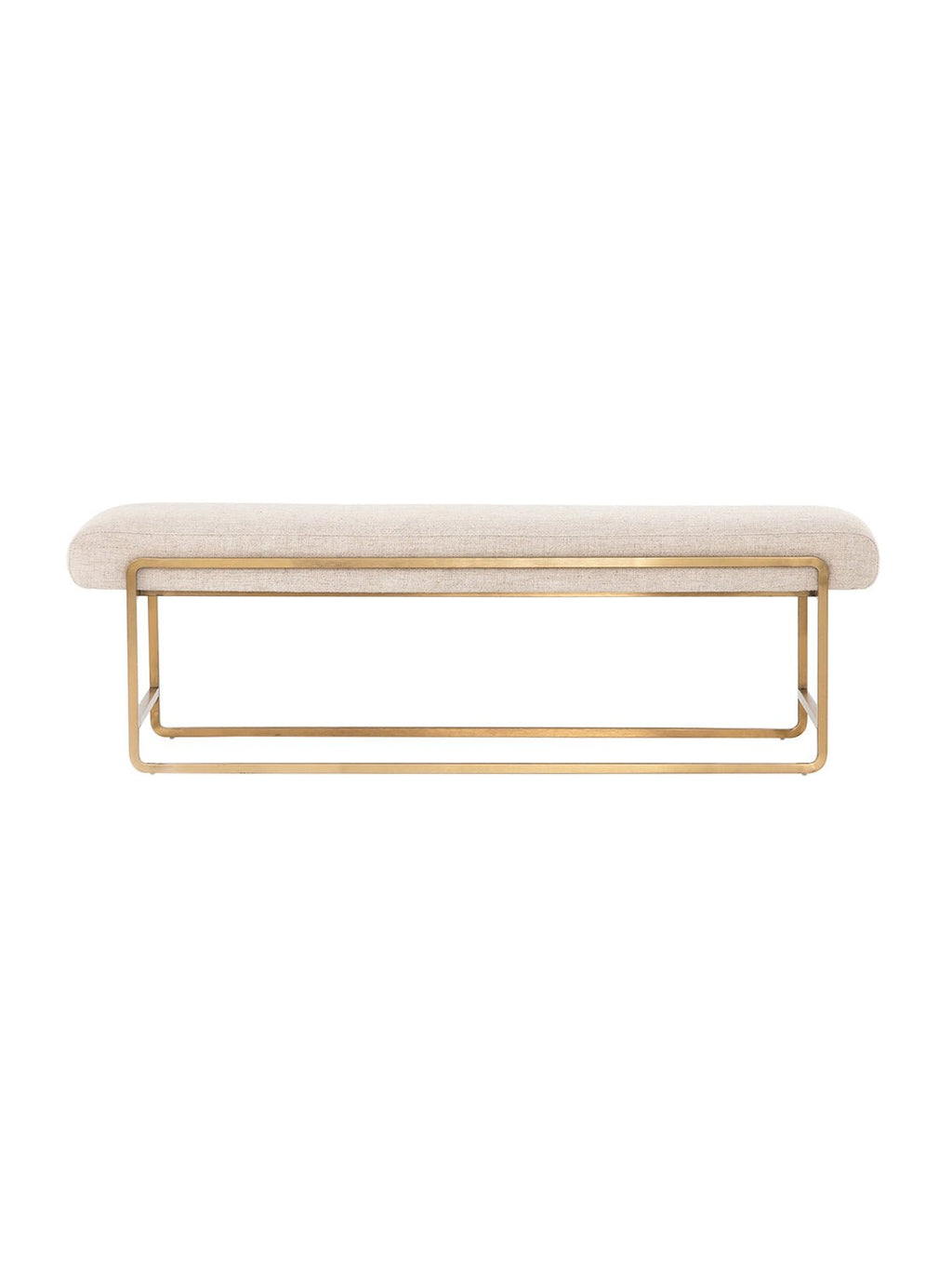 Hallie Bench - Upholstered, Metal Base