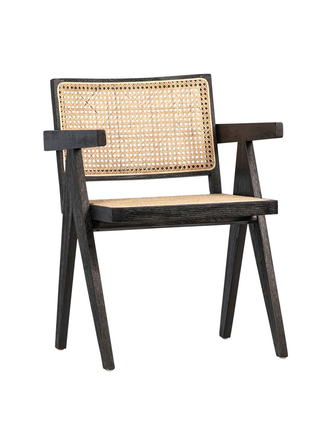 Heidi Dining Chair - Oak Wood, Cane Detail