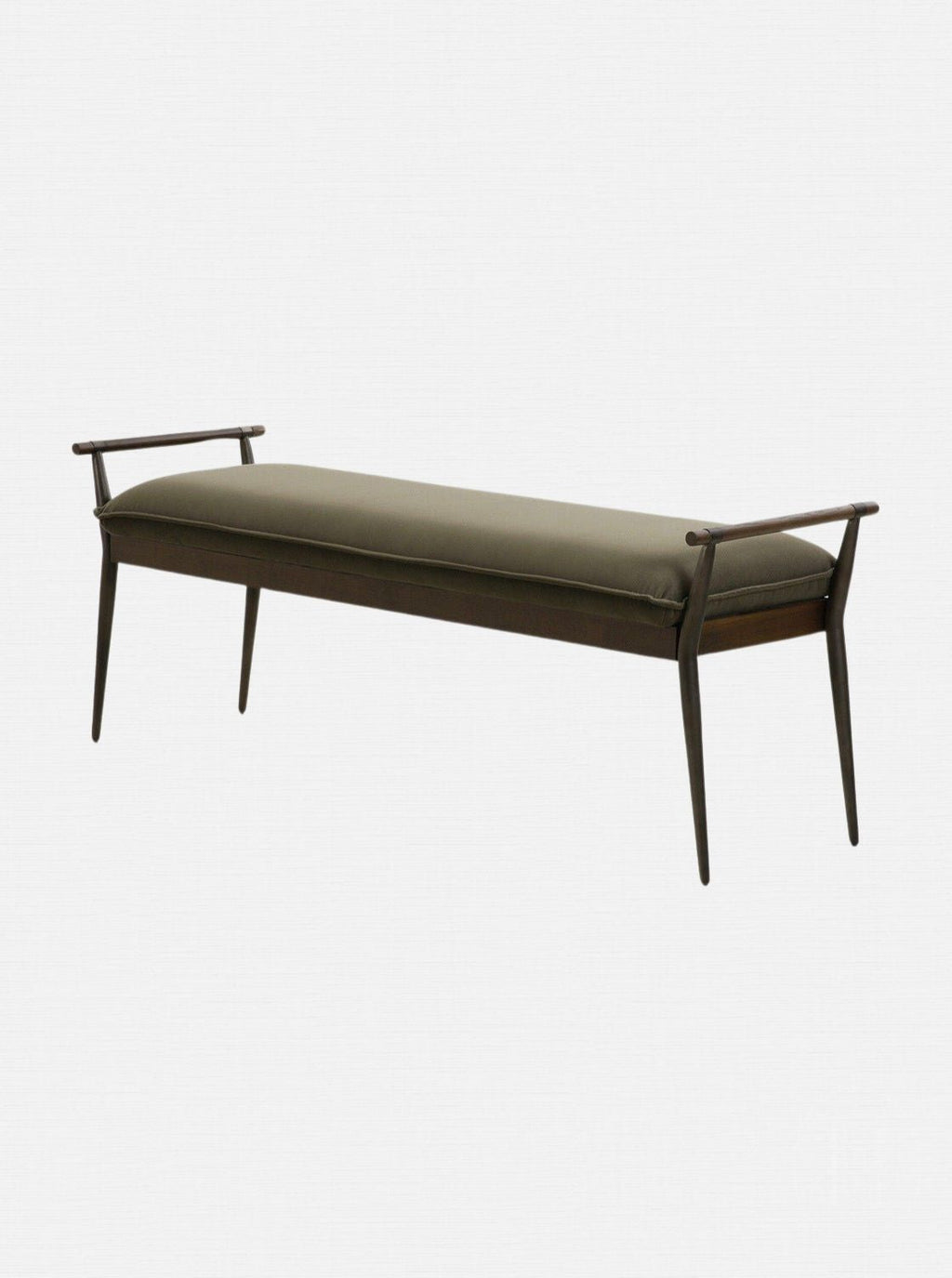 Iger Bench - Upholstered, Oak Wood