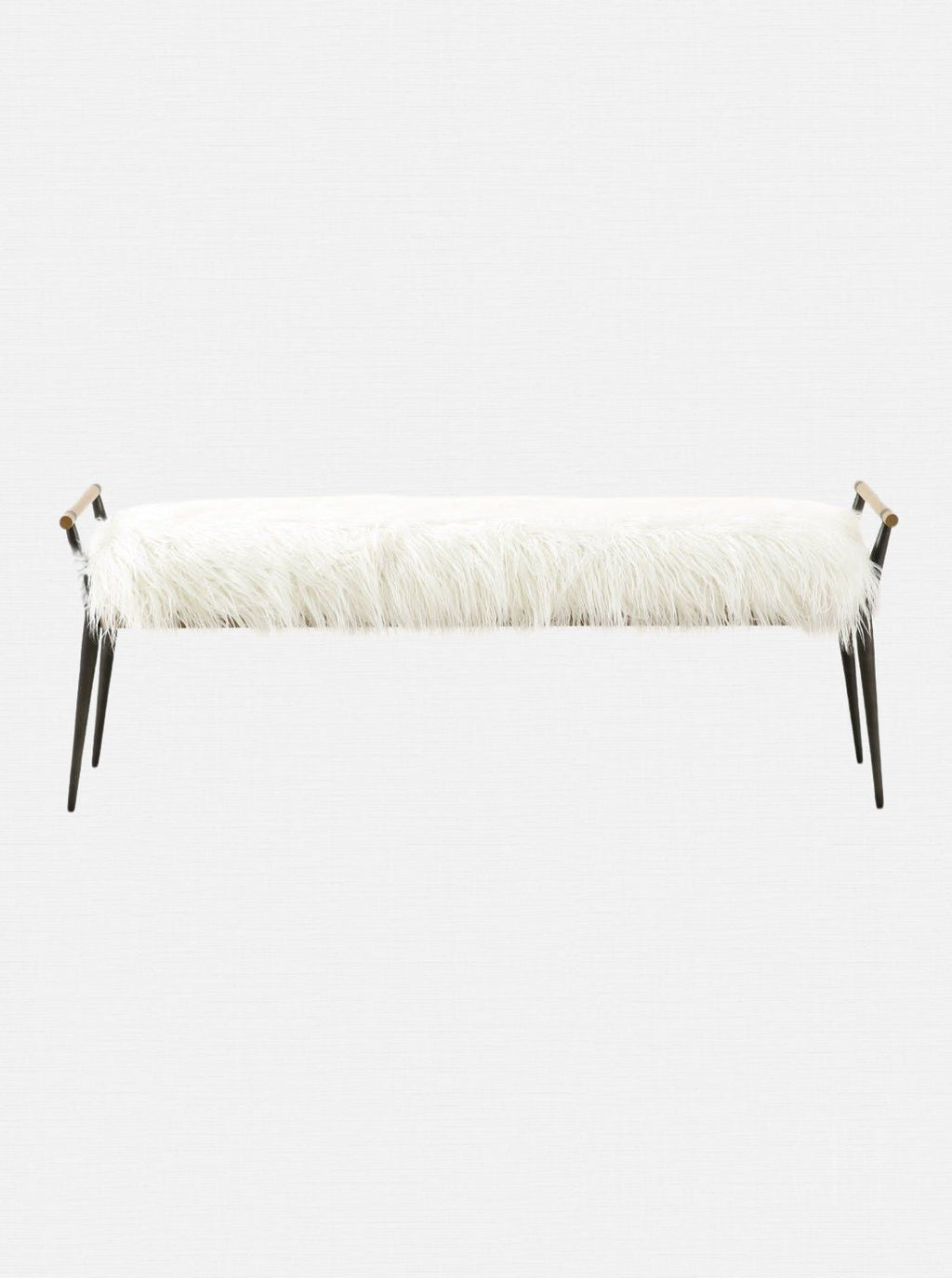 Iger Bench - Upholstered, Oak Wood