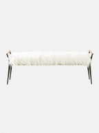 Iger Bench - Upholstered, Oak Wood