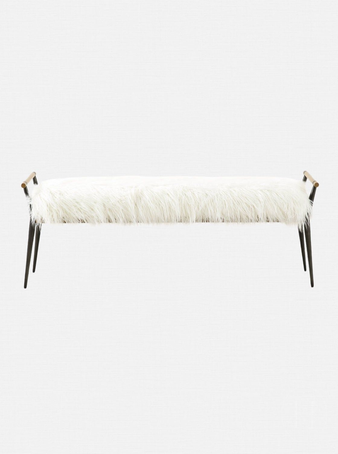 Iger Bench - Upholstered, Oak Wood