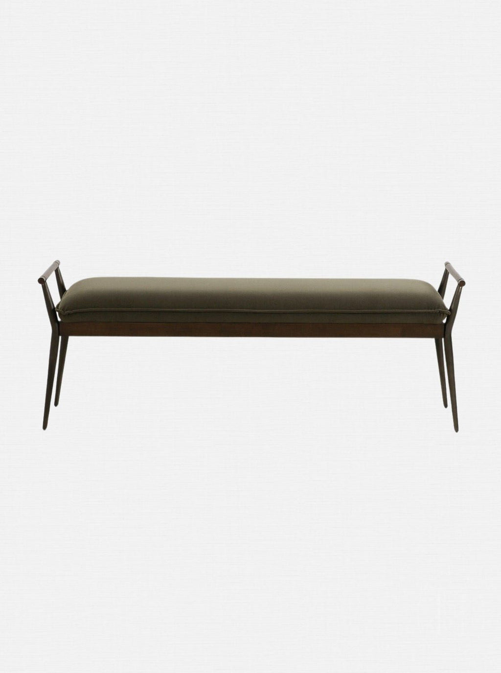 Iger Bench - Upholstered, Oak Wood