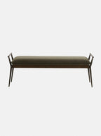 Iger Bench - Upholstered, Oak Wood