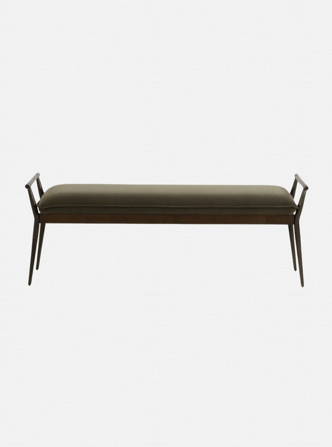 Iger Bench - Upholstered, Oak Wood