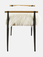 Iger Bench - Upholstered, Oak Wood