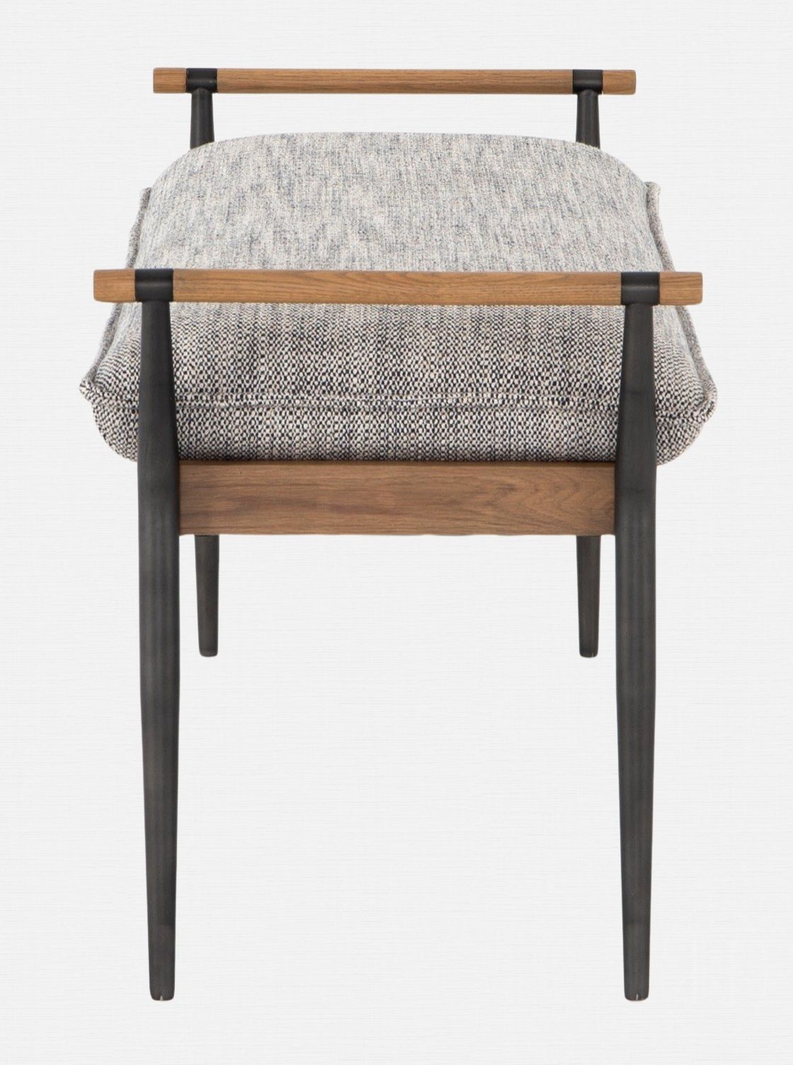 Iger Bench - Upholstered, Oak Wood