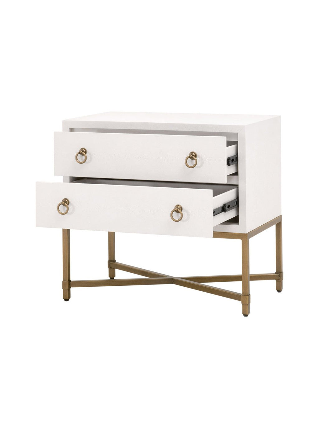 Isaiah Two Drawer Nightstand - Acacia Wood