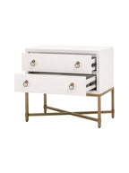 Isaiah Two Drawer Nightstand - Acacia Wood