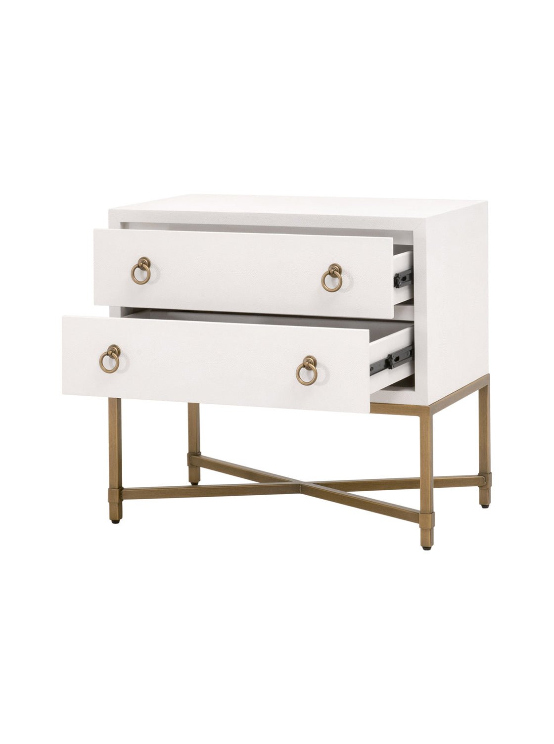 Isaiah Two Drawer Nightstand - Acacia Wood