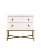 Isaiah Two Drawer Nightstand - Acacia Wood