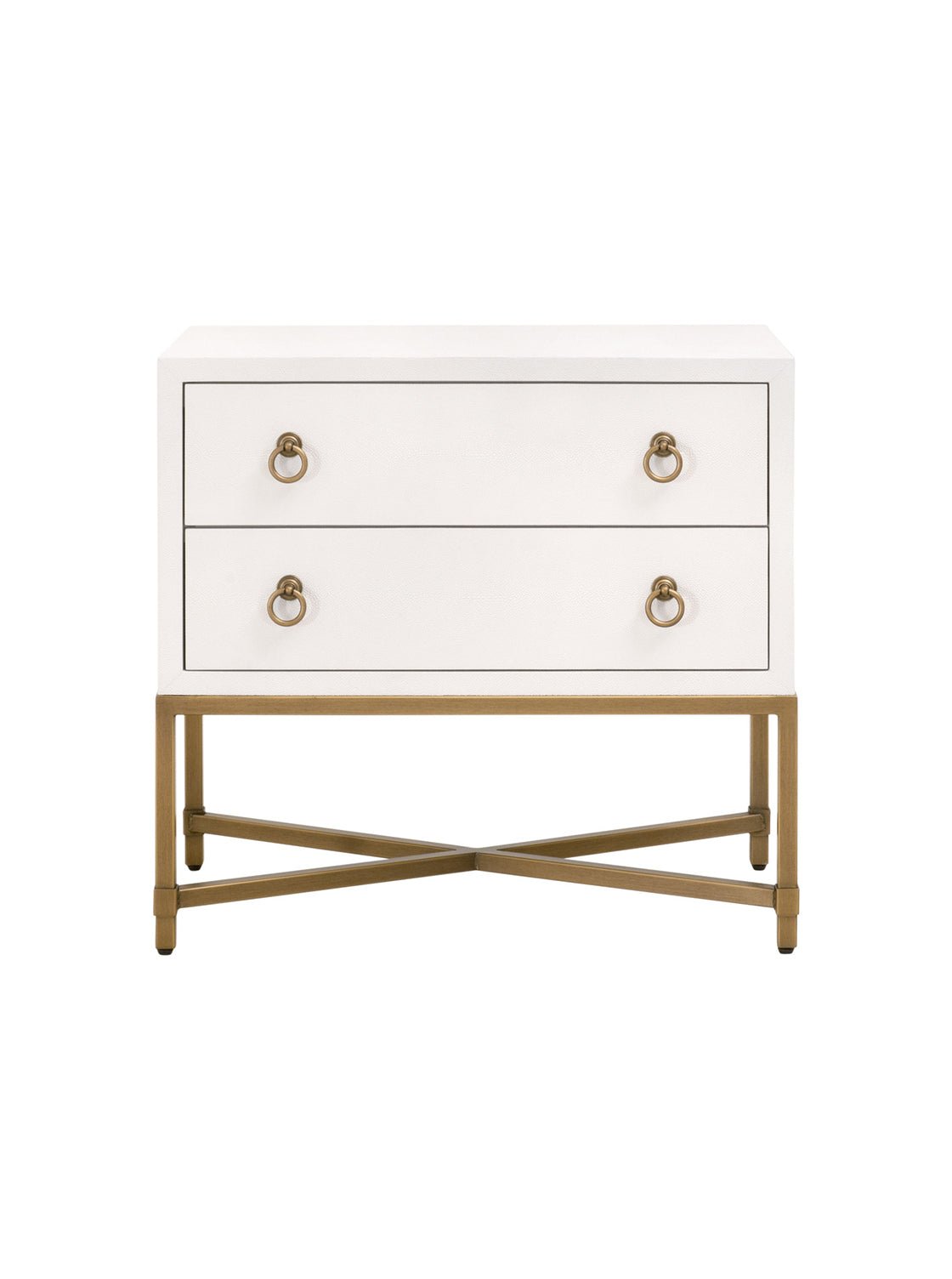 Isaiah Two Drawer Nightstand - Acacia Wood