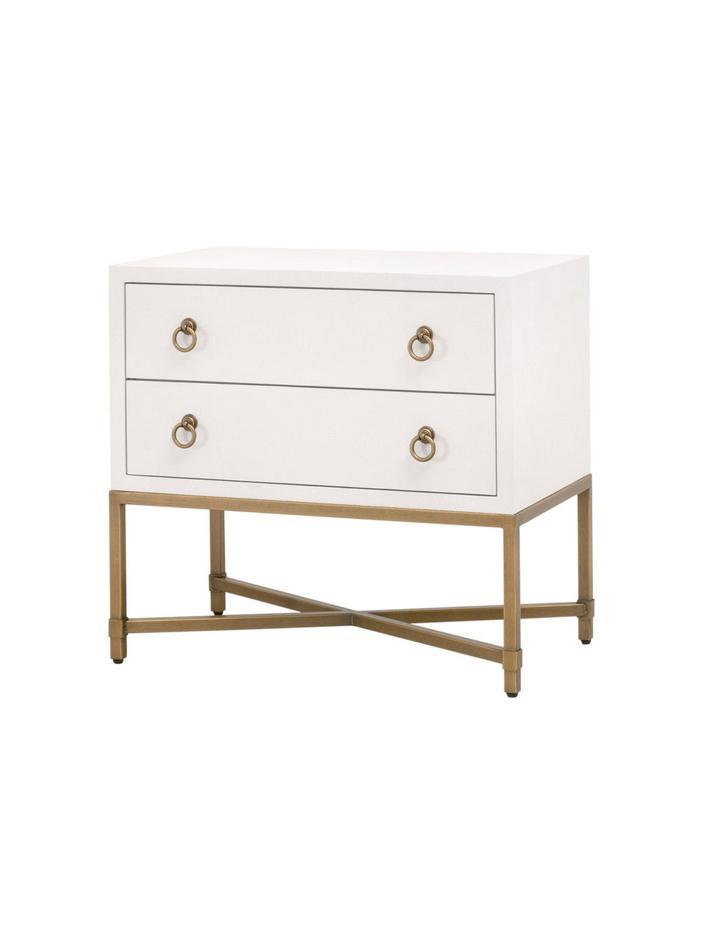 Isaiah Two Drawer Nightstand - Acacia Wood