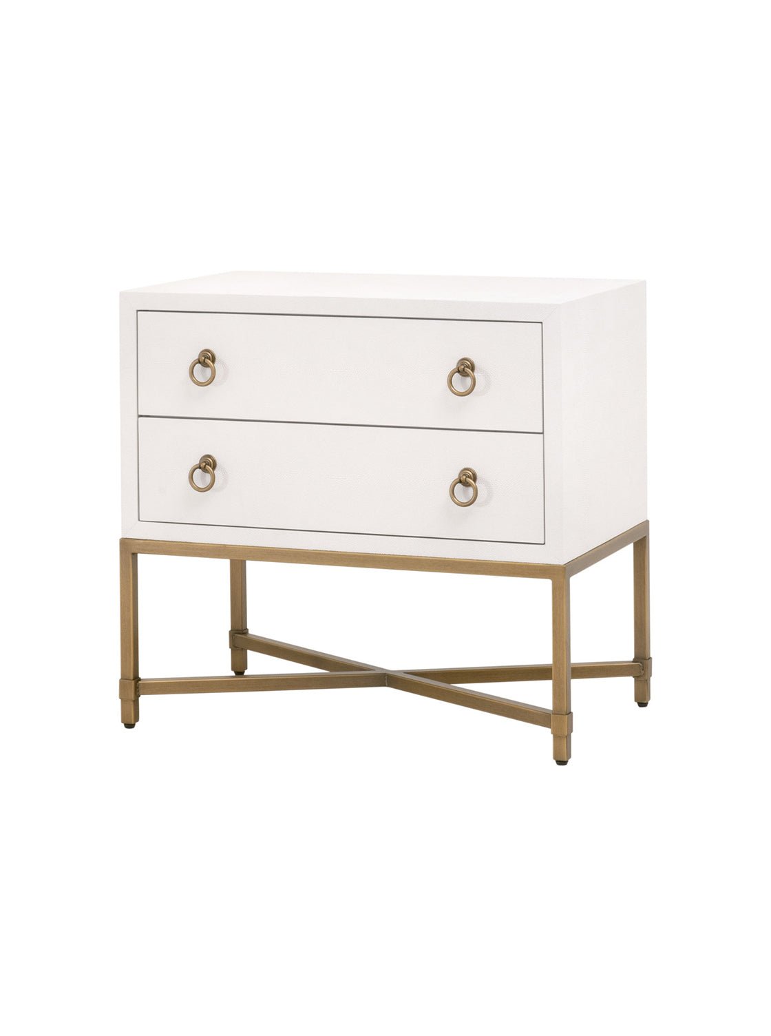 Isaiah Two Drawer Nightstand - Acacia Wood