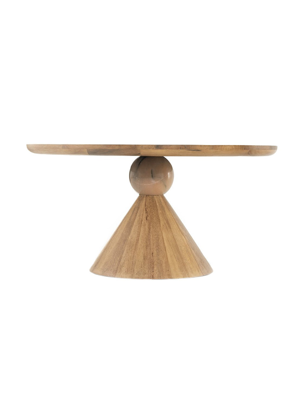 Jack Dining Table - Wood, Stone Top