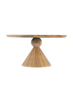 Jack Dining Table - Wood, Stone Top