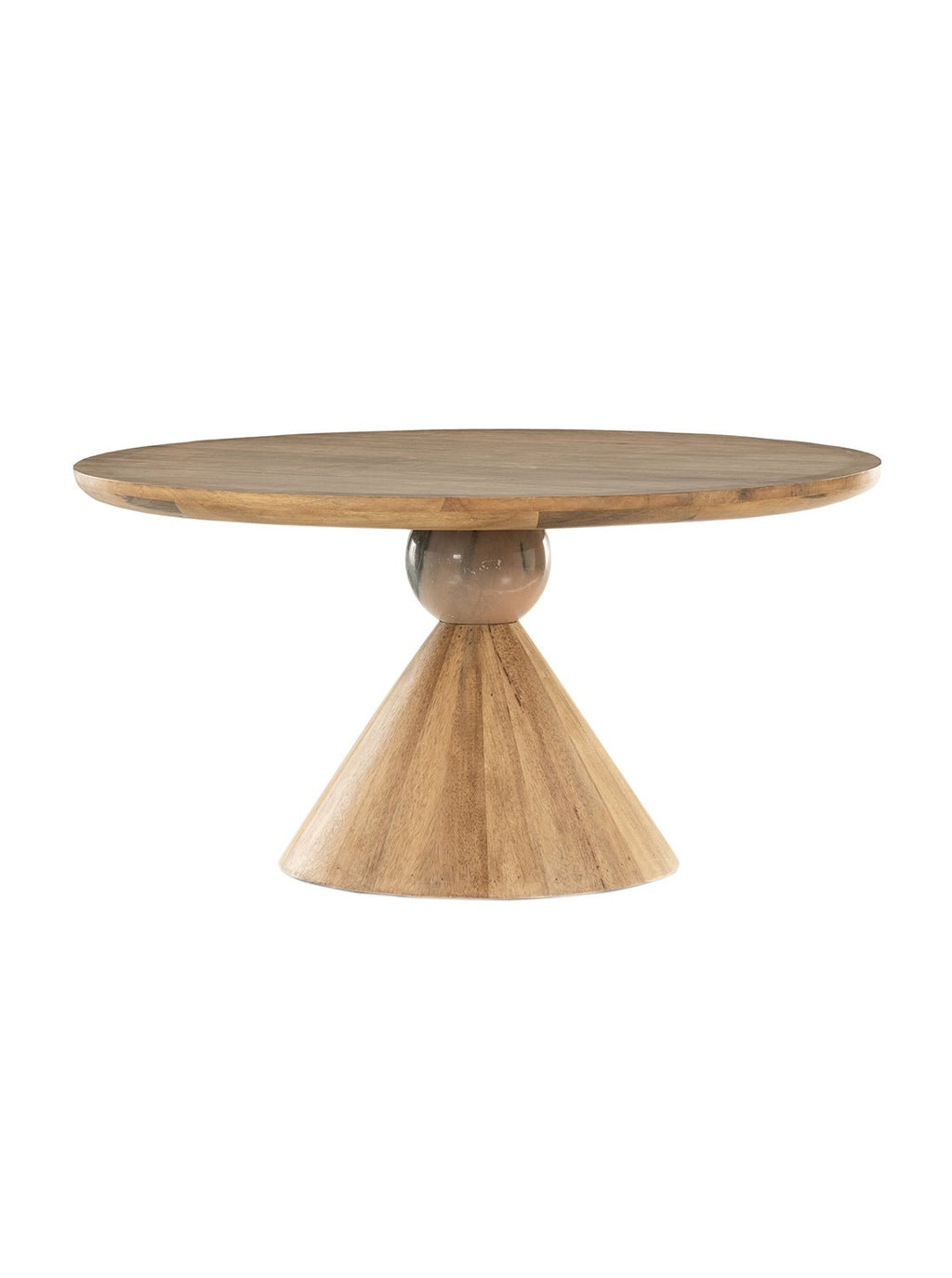 Jack Dining Table - Wood, Stone Top