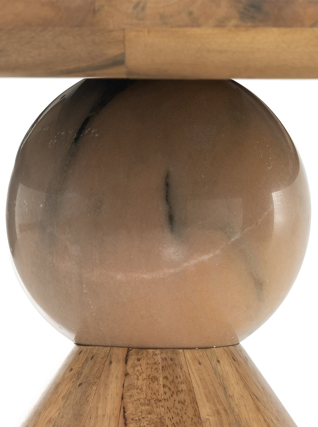 Jack Dining Table - Wood, Stone Top