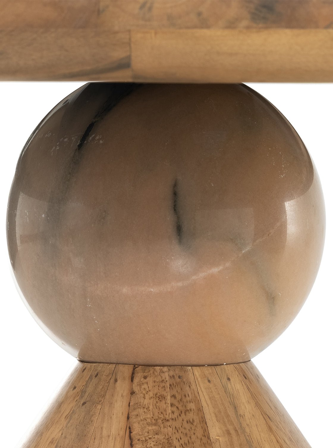 Jack Dining Table - Wood, Stone Top