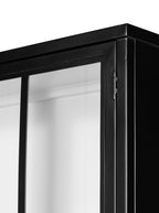 James Cabinet - Metal Base, Glass Top