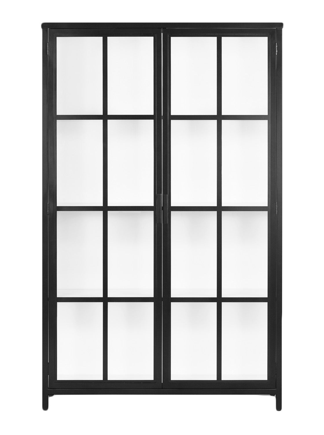 James Cabinet - Metal Base, Glass Top