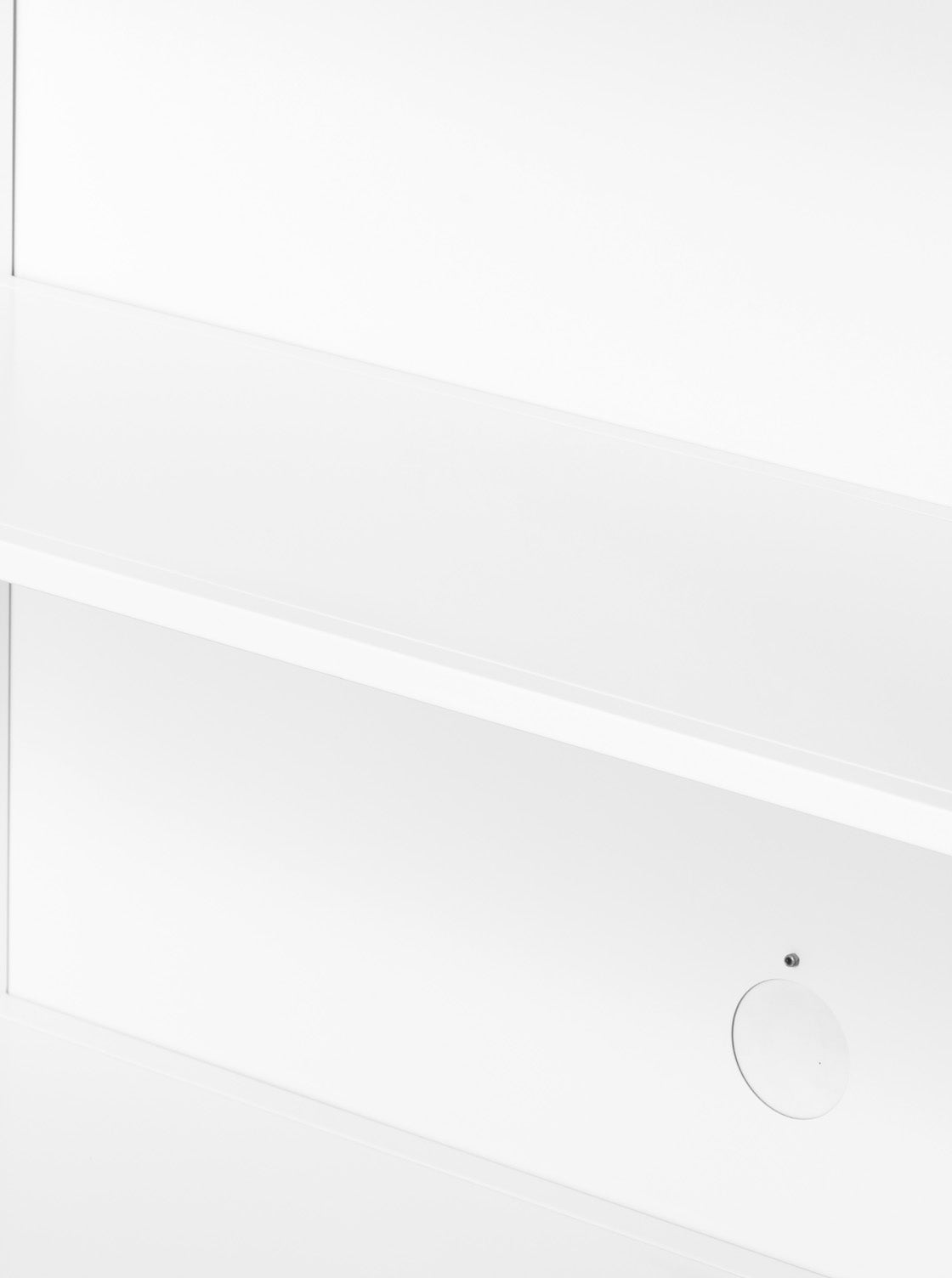 James Nightstand - Metal Base, Glass Top