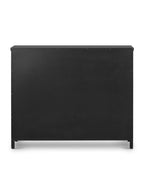 James Nightstand - Metal Base, Glass Top