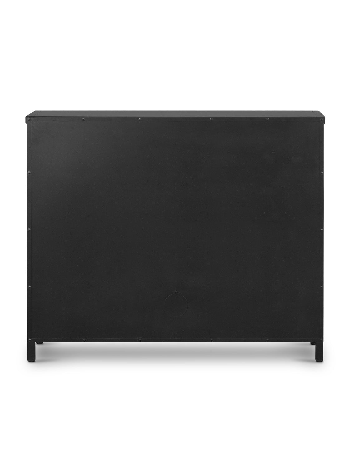 James Nightstand - Metal Base, Glass Top