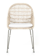Jody Outdoor Dining Chair - Metal Base, Cane Detail