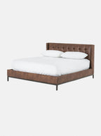 Landry Bed - Upholstered, Metal Base