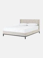 Landry Bed - Upholstered, Metal Base