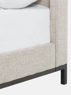 Landry Bed - Upholstered, Metal Base