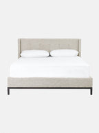 Landry Bed - Upholstered, Metal Base