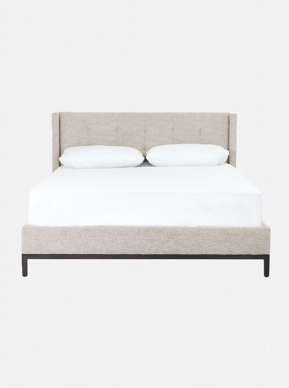Landry Bed - Upholstered, Metal Base