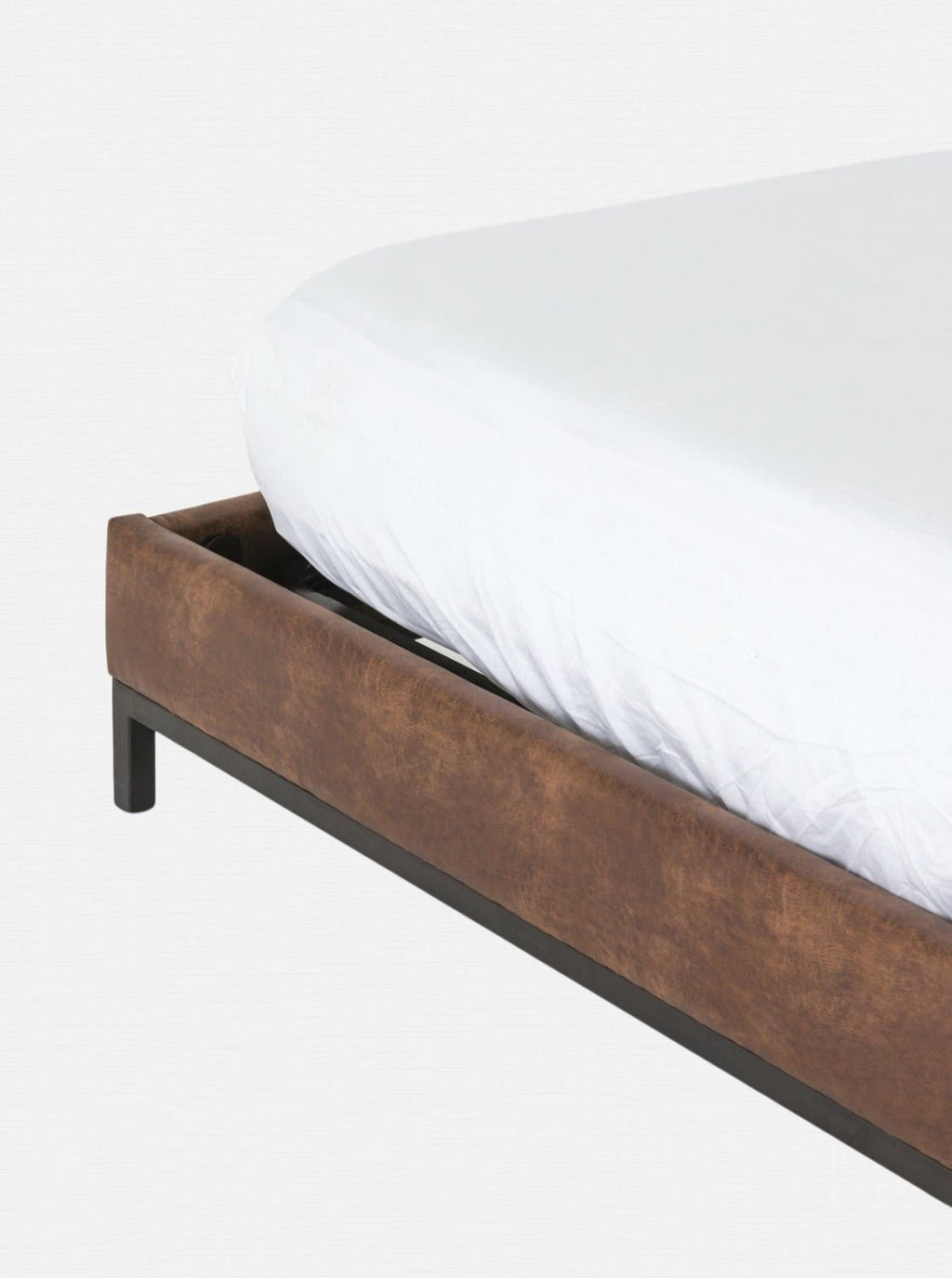 Landry Bed - Upholstered, Metal Base