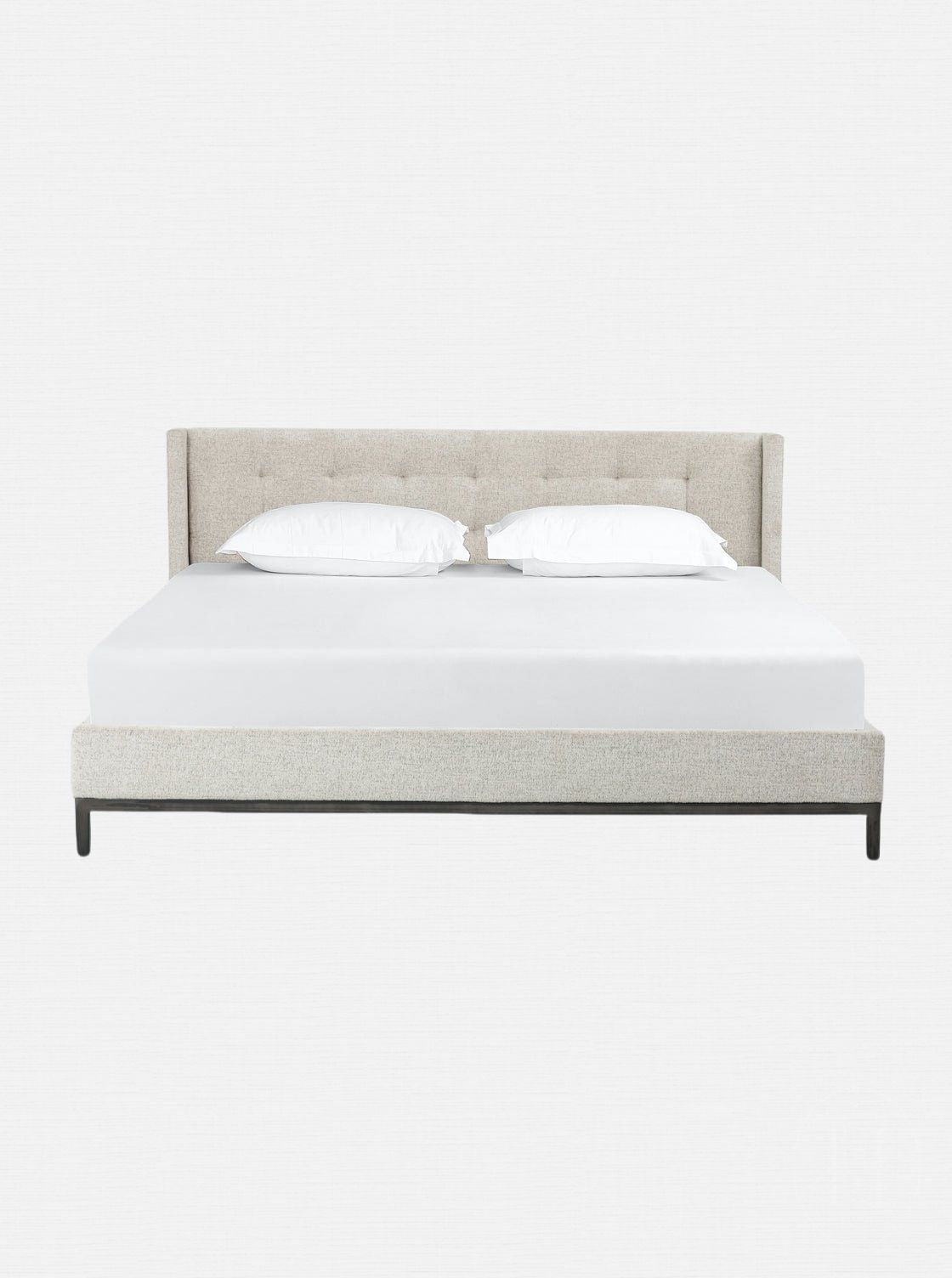 Landry Bed - Upholstered, Metal Base