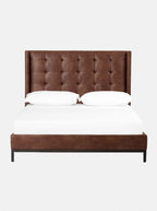 Landry Tall Bed - Upholstered, Wood