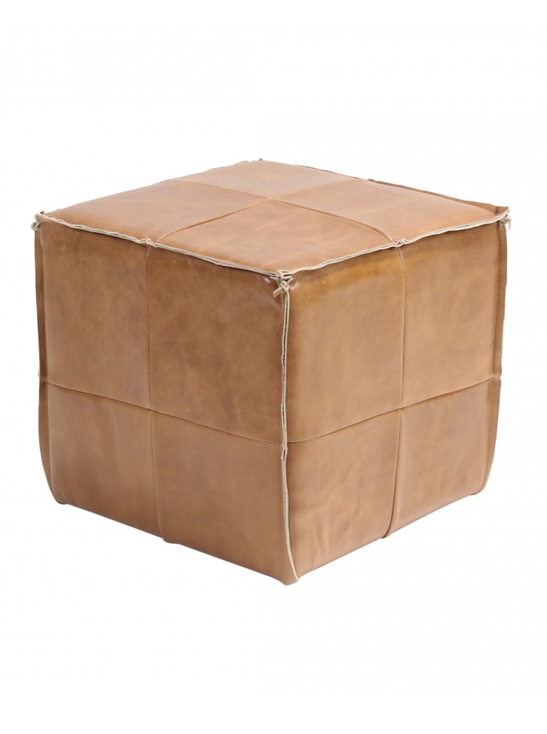 Lila Ottoman - Leather