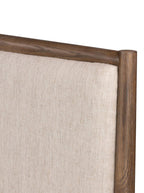 Lucien Bed - Upholstered, Oak Wood