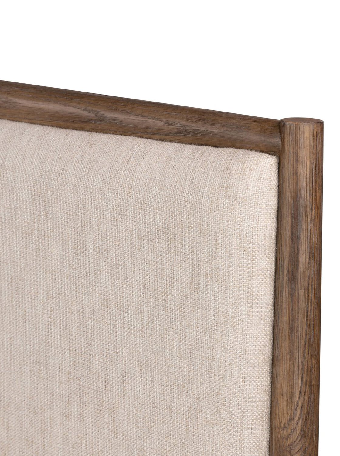 Lucien Bed - Upholstered, Oak Wood