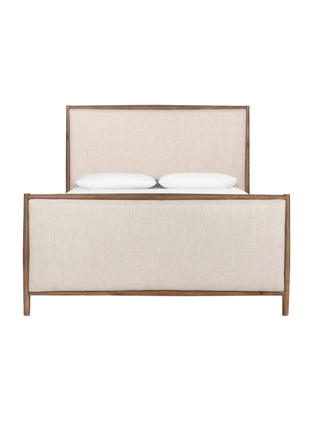 Lucien Bed - Upholstered, Oak Wood