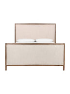 Lucien Bed - Upholstered, Oak Wood