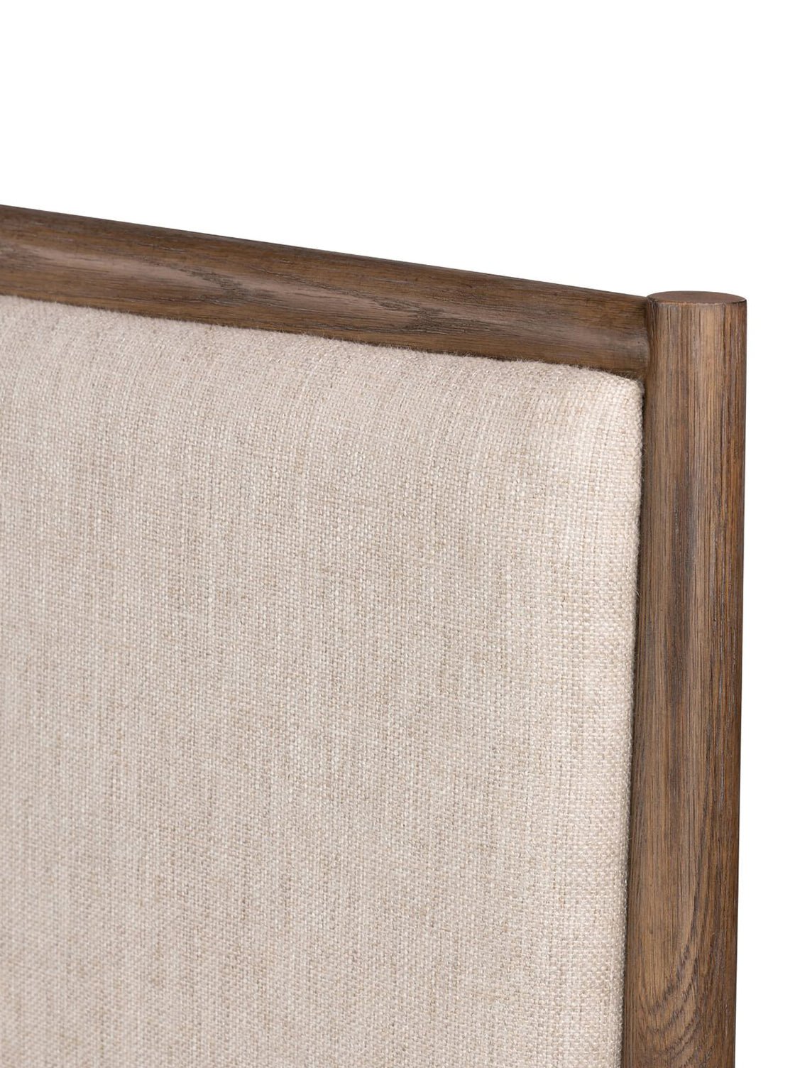 Lucien Bed - Upholstered, Oak Wood