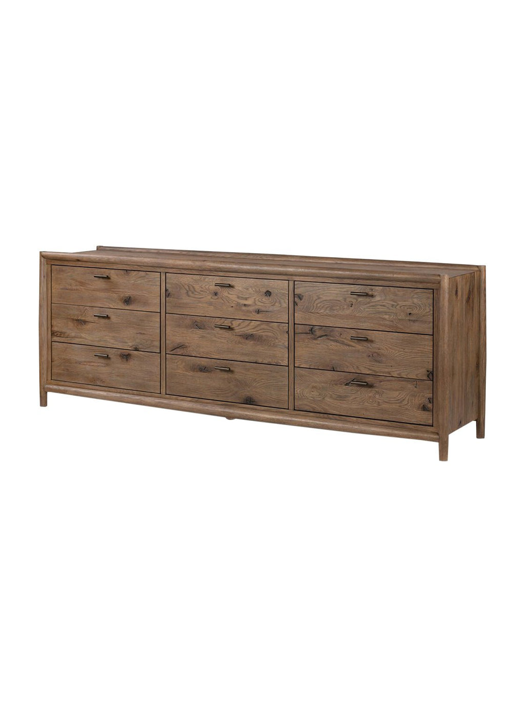 Lucien Nine Drawer Dresser - Oak Wood