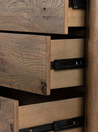 Lucien Nine Drawer Dresser - Oak Wood