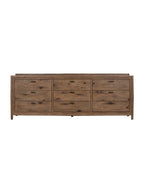 Lucien Nine Drawer Dresser - Oak Wood